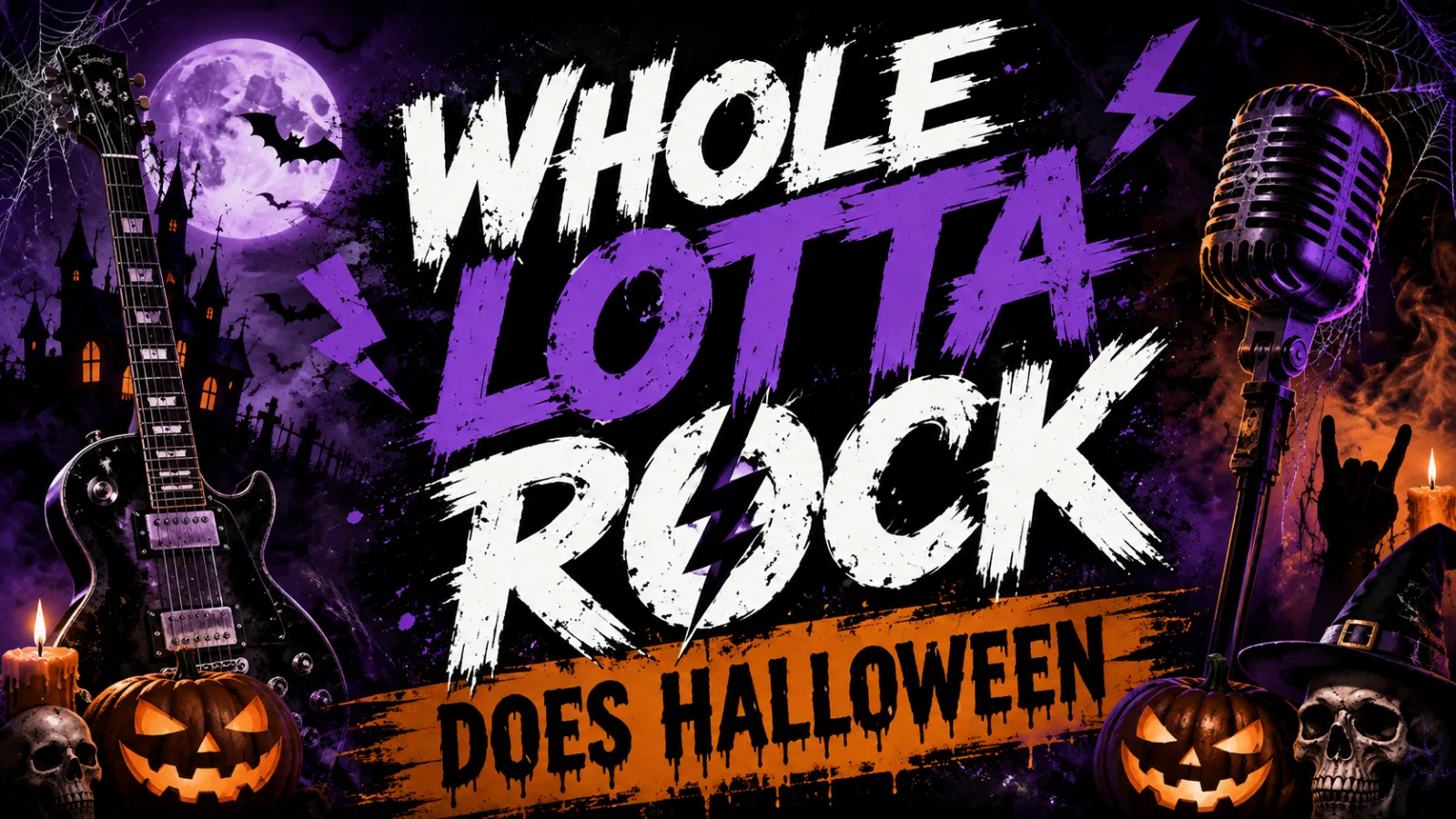 Whole Lotta Rock does Halloween event poster